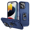 Kainevy Phone Case for iPhone 16 Pro Max with Metal Ring Stand SiliconePC Hybrid Cover Heavy Duty Rugged Military Grade
