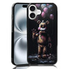 MMYAJT Black Cute Phone Case Fit for iPhone 16 Plus TPU Shockproof Protective iPhone Case Horror Video Game Phone Cover