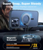 TORRAS for iPhone 16 Pro Case Translucent Matte Black Compatible with MagSafe Military Grade Drop Protection Stronger Ma