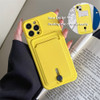 JIATAY for iPhone 16 Pro Phone Case with Card Holder Slim Protective Silicone Phone Case iPhone 16 Pro Wallet Case for W