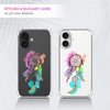 GlamCase for iPhone 16 Plus iPhone 16 Plus Clear Case Dream Catcher Watercolored Design Printed Clear Shockproof Protect