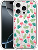 GlamCase for iPhone 16 Pro iPhone 16 Pro Clear Case Flamingo Tropical Leaf Pattern Design Printed Durable Clear Shockpro