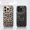 GlamCase Clear Case for iPhone 16 Pro iPhone 16 Pro Clear Case Leopard Skin Multicolor Pattern Design Printed Durable Cl