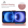 Bohefo Case for iPhone 16 Wallet Case with Tempered Glass Screen Protector Mandala Leather Flip Credit Card Holder Stand