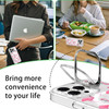 LuminousGuard for iPhone 16 Pro Case Compatible with MagSafe Cute Flamingo Magnetic Builtin Stash Stand Phone Case Clear