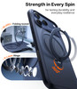 TORRAS Ostand Q3 Spin for iPhone 17 Pro Case with 360 Magnetic Stand Fit for MagSafe Camera Control Builtin Kickstand 4X