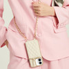 LAMEEKU Compatible with iPhone 16 Case Wallet with Card Holder RFID Blocking Wrist Strap Crossbody Phone Cover for Women