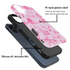 Generic Case for iPhone 16 Pro Drop Protection Phone Cover Hybrid Case for Girl Women Pink Western Cowboy Wild