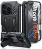 FNTCASE for iPhone 16 Pro Case Military Grade Drop Proof Protection Mobile Cover with Kickstand Matte Textured Rugged Sh