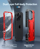 FNTCASE for iPhone 16 ProMax Case Military Grade Drop Proof Protection Mobile Cover with Kickstand Matte Textured Rugged