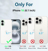 FNTCASE for iPhone 16 Phone Case for iPhone 16 case with Kickstand Shockproof Military Grade Protective Cover Dual Layer