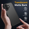 EUMADOVE for iPhone 16 Case Translucent Matte Phone Cover 10 FT Military Grade Drop Protection Slim Durable Shockproof P