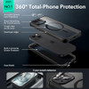 ESR for iPhone 15 Case Compatible with MagSafe FullBody MilitaryGrade Drop Proof Case with Builtin 9H Tempered Glass Scr