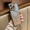 LXK Magnetic Glitter Case for iPhone 16 Pro Max 69 Compatible with MagSafe MilitaryGrade Protection Clear Cute Glitter B