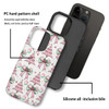 DAIZAG Compatible with iPhone 16 Pro Max CaseCartoon Christmas Bow2 in 1 Heavy Duty Shockproof Rugged Hard PCSoft Silico