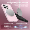 GONEZ Magnetic for iPhone 16 Pro Case Compatible with MagSafe Screen Protector Camera Lens Protector Silicone Shockproof
