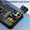 VEGO Case for iPhone 16 Plus Slide Camera Cover Belt Clip Holster 360Rotatable Ring Kickstand Military Grade Heavy Duty