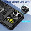 VEGO for iPhone 16 Pro Max Case with Belt Clip Holster Slide Camera Lens Protector 360Rotatable Ring Kickstand Military