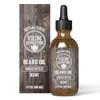 Viking Revolution Unscented Beard Oil for Men - Natural Mens Beard Oil with Argan Oil and Jojoba Oil - Beard Softener, Strengthens and Moisturizes -