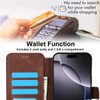 QLTYPRI Case for iPhone 16 Pro Premium PU Leather Simple Wallet Case Card Slots Kickstand Magnetic Closure Shockproof Fl
