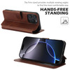 QLTYPRI Case for iPhone 16 Pro Premium PU Leather Simple Wallet Case Card Slots Kickstand Magnetic Closure Shockproof Fl