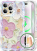 GVIEWIN for iPhone 16 Pro Max Case with Camera Control Button Compatible with MagSafeCurly Wave EdgeFull Camera Protecti