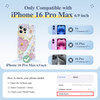 GVIEWIN for iPhone 16 Pro Max Case with Camera Control Button Compatible with MagSafeCurly Wave EdgeFull Camera Protecti