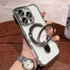 ZinLyuen Magnetic Case for iPhone 16 Pro Case Stand Ring Holder Compatible with MagSafe Builtin Camera Lens Protector Sh