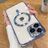 ZinLyuen Magnetic Case for iPhone 16 Pro Case Clear Compatible with MagSafe Builtin Camera Lens Protector Soft Slim Shoc