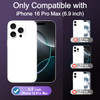 OOK Magnetic Ring Case for iPhone 16 Pro Max Case with 360 Kickstand Holder Compatible with MagSafe Slim Translucent Mat