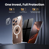 QiiStar Privacy Case for iPhone 16 ProClear Magnetic iPhone 16 Pro Phone Case with Privacy Screen Protector Camera Cover