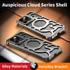Case for iPhone 16 Pro Max16 Pro16 Slim Aluminum Alloy Heat Dissipation Phone Cover with Lens Kickstand Wireless Chargin