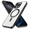 Hython Magnetic Clear for iPhone 16 Pro Max Case with Camera Lens Protector Compatible with MagSafe Plating Edge Slim So