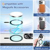 Hython Magnetic Clear for iPhone 16 Pro Max Case with Camera Lens Protector Compatible with MagSafe Plating Edge Slim So