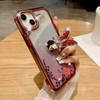 Roemary Butterfly Ring Stand Case for iPhone 16 Plusfor iPhone 16 Plus Case Garden FlowerGold Diamond Design Soft Bumper