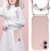 UEEBAI Crossbody Lanyard Phone case for iPhone 16 Plus Silicone Phone Cover with Adjustable Necklace Strap Soft Belt Nec
