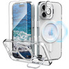 IDweel for iPhone 16 Plus Case with Screen Protector Camera Lens ProtectorCompatible with MagSafeBuiltin Camera Stash St