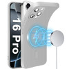 Slim Case for iPhone 16 Pro 5G Camera Lens Protector MagSafe Thin Metal Matte Silicone Soft Rubber 16 Pro Phone Case Mag
