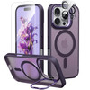 IDweel for iPhone 16 Pro Max Case with Screen Protector Camera Lens ProtectorCompatible with MagSafeBuiltin Camera Stash