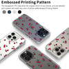 Idocolors for iPhone 16 Pro Case Cute Cherry Clear Phone Case Crystal Slim Fruit Case for iPhone 16 Pro Phone Not Yellow