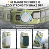 THBONRA for iPhone 16 Plus Case Magnetic Compatible with MagSafe Support Wireless Charger Builtin Camera Cover Kickstand