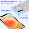 QLTYPRI Case for iPhone 16 Laser Colorful Retro Oil Painting Flower Pattern Cute Curly Wave Border Exquisite Phone Case