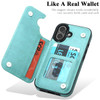MMHUO for iPhone 16 Case with Card HolderFlower Magnetic Buttons Protective Wallet Case for Women for iPhone 16 61 InchM
