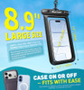 Hiearcool Waterproof Phone Pouch IPX8 Waterproof Phone Case for iPhone 17161514 Pro Max Cell Phone Dry Bag for Beach Cru