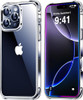 Mkeke for iPhone 16 Pro Case Clear NotYellowing MilitaryGrade Drop Protection Shockproof Protective Clear iPhone 16 Pro