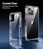 Mkeke for iPhone 16 Pro Case Clear NotYellowing MilitaryGrade Drop Protection Shockproof Protective Clear iPhone 16 Pro