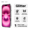 QOVOC for iPhone 16 Plus Case Clear Glitter MagSafe Compatible Bling Sparkly Girly Case for iPhone 16 Plus Magnetic Prot