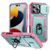DAWEIXEAU Case Compatible with iPhone 16 Pro Max Shockproof Impact Resistant with Slide Lens Protective Cover Case for i