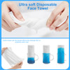 1 Roll Of Disposable Cleaning Face Towel Non-woven Fabric Disposable Wipers Washcloths Makeup Facial Soft Pads (White)