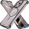 REBEL iPhone 15 Pro Max Clear Case Frosted Flex Series Exposed Sides for Comfort Strong MagSafe Compatible Matte Texture